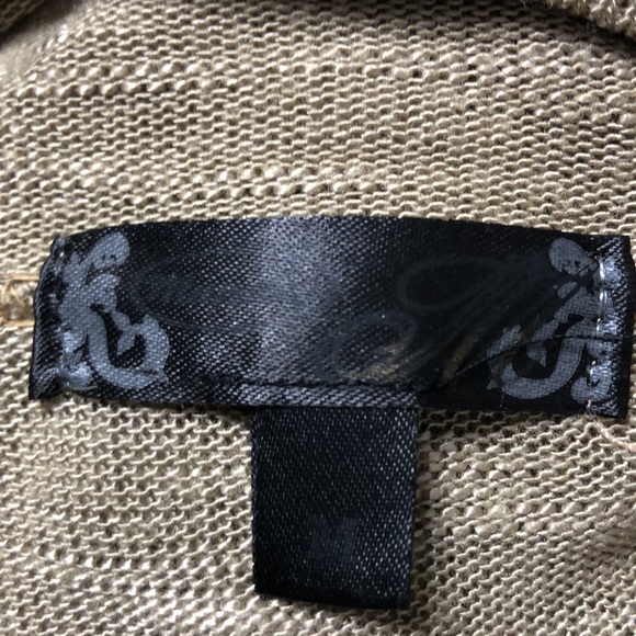 Mandee Taupe Dolman Short Sleeved Cardigan - Picture 9 of 10